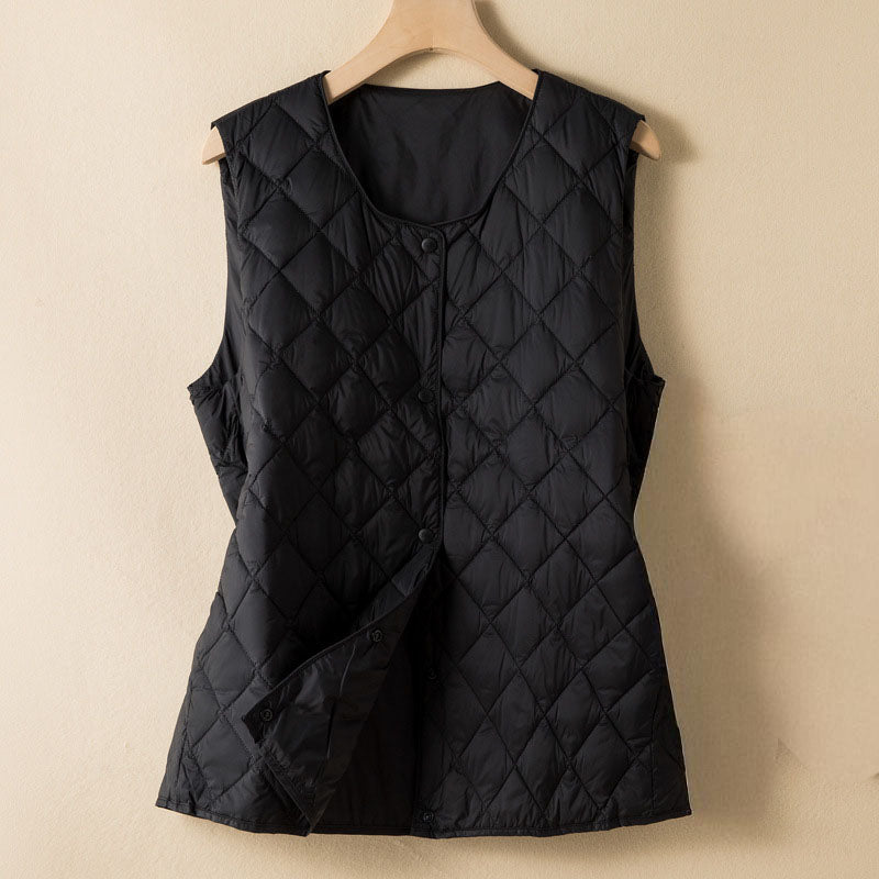 Noémie Quilted Cotton-Fill Vest