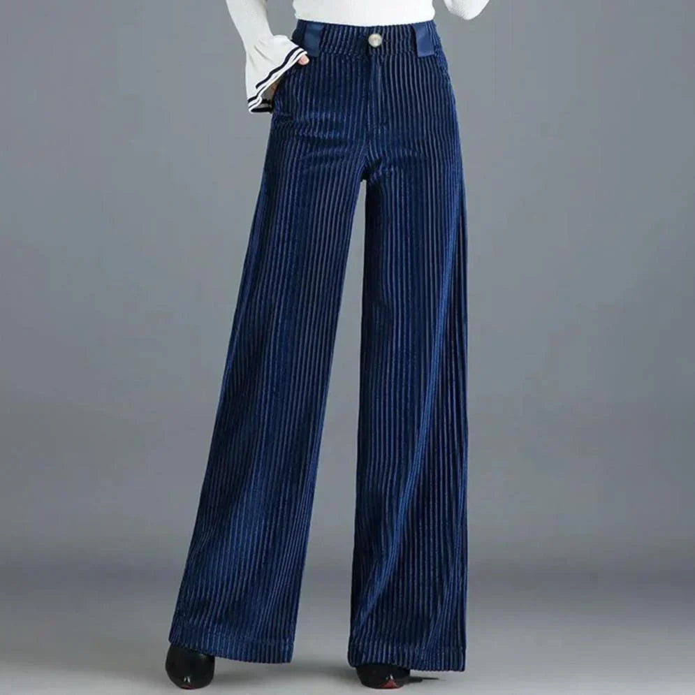 Ava Ribbed Velvet Pants