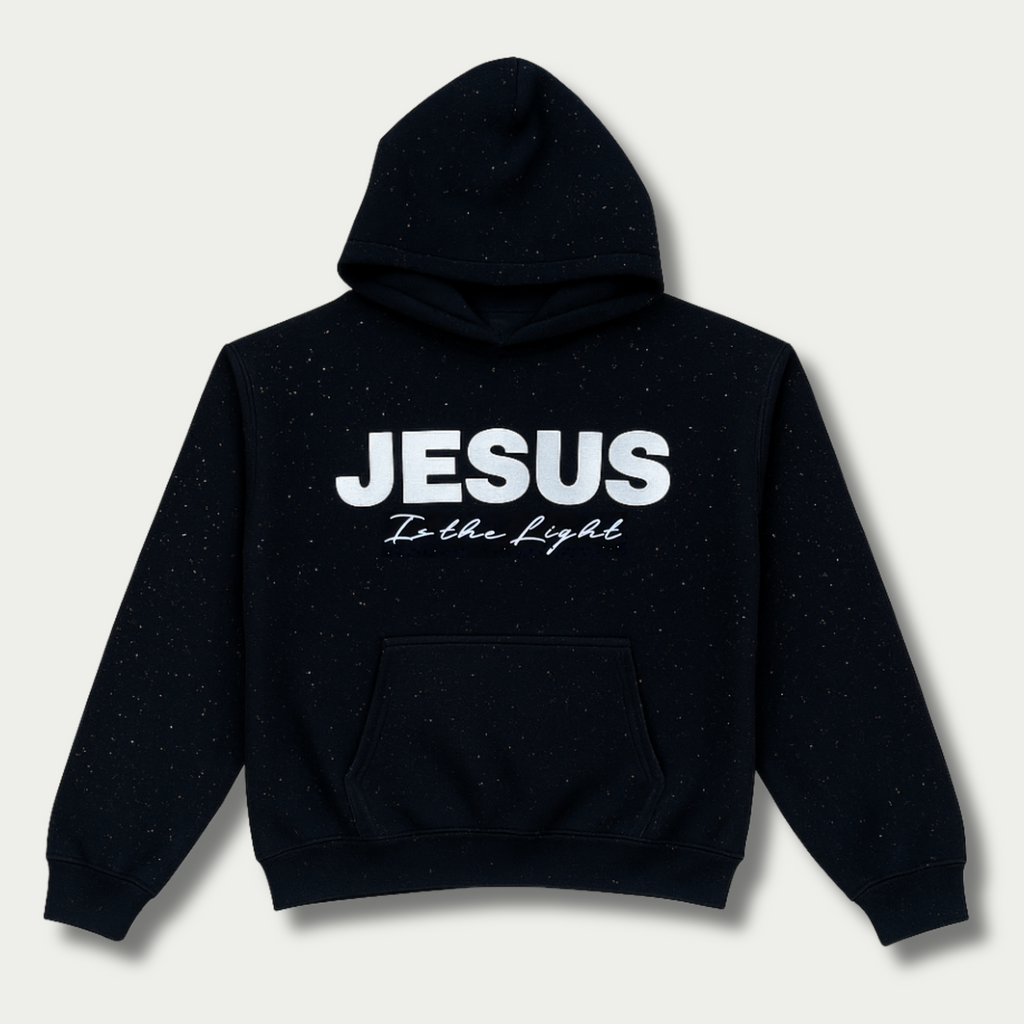 Jesus is The Light Rhinestone Hoodie