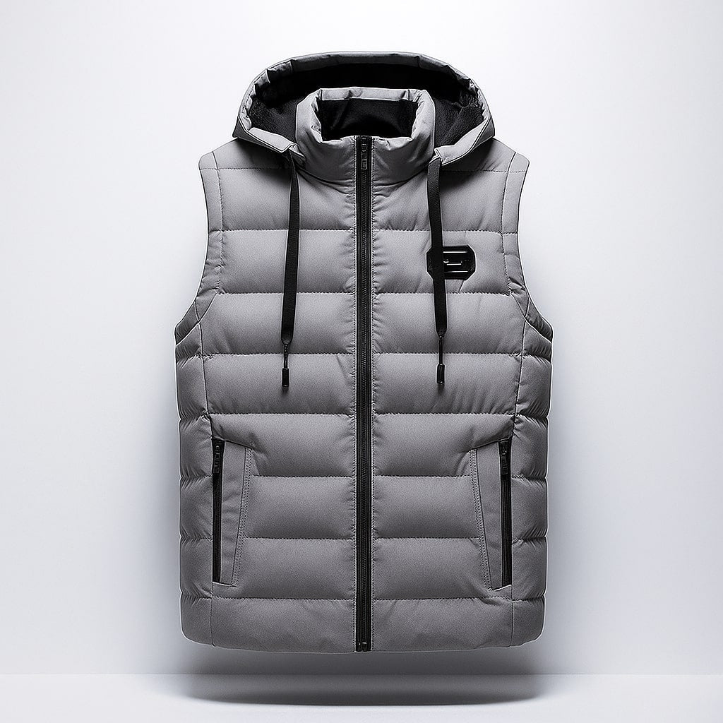Matteo Quilted Hooded Vest