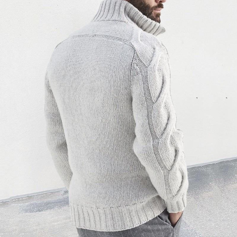 Alessandro Cable-Knit Zip Cardigan