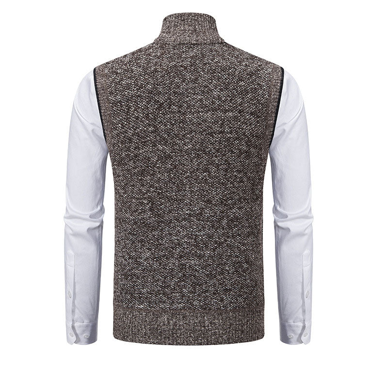 Adrián Knitted Zip Vest