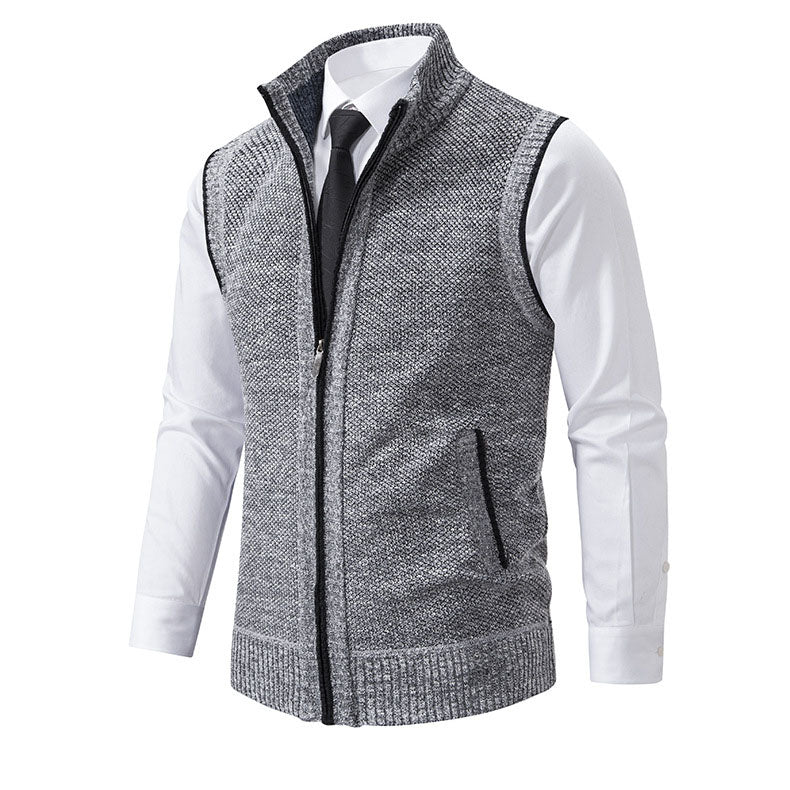 Adrián Knitted Zip Vest