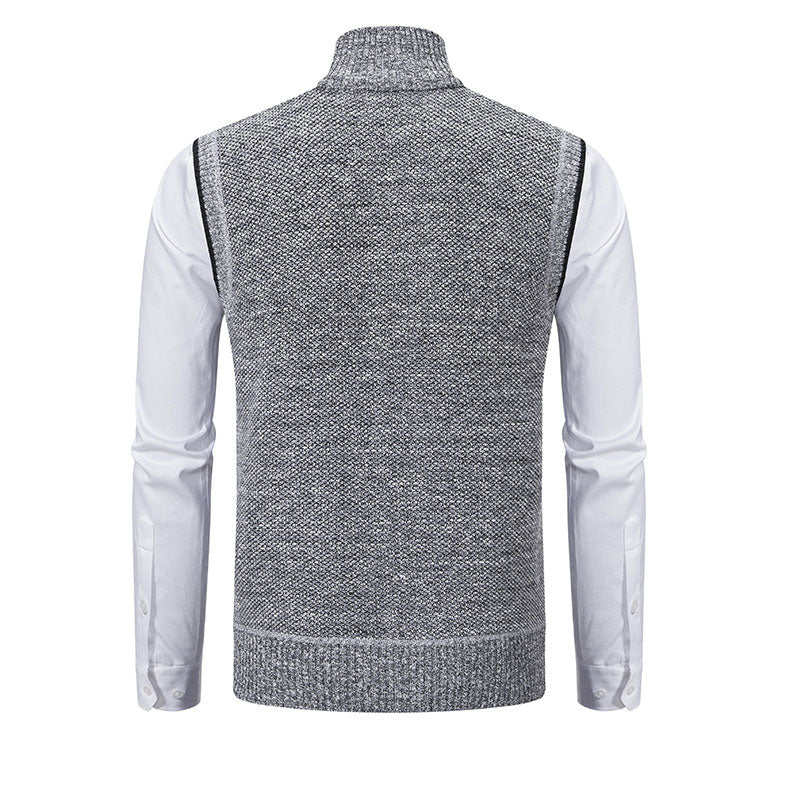 Adrián Knitted Zip Vest