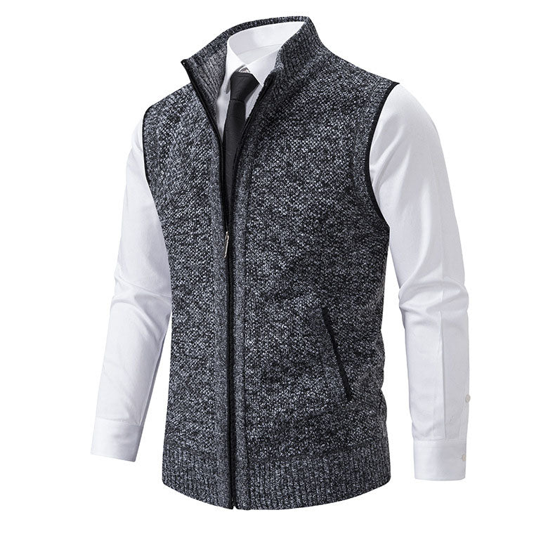 Adrián Knitted Zip Vest