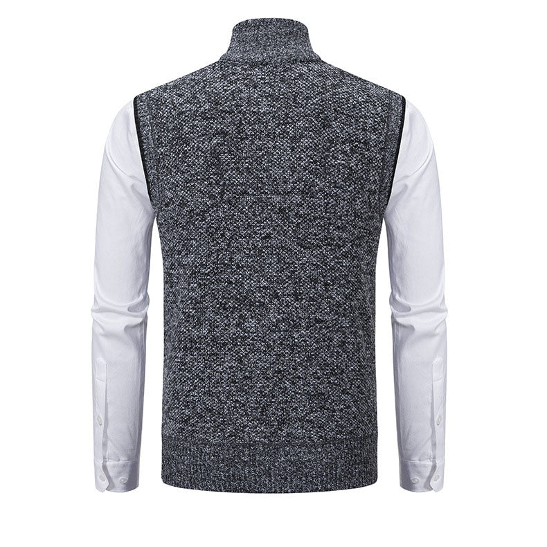 Adrián Knitted Zip Vest