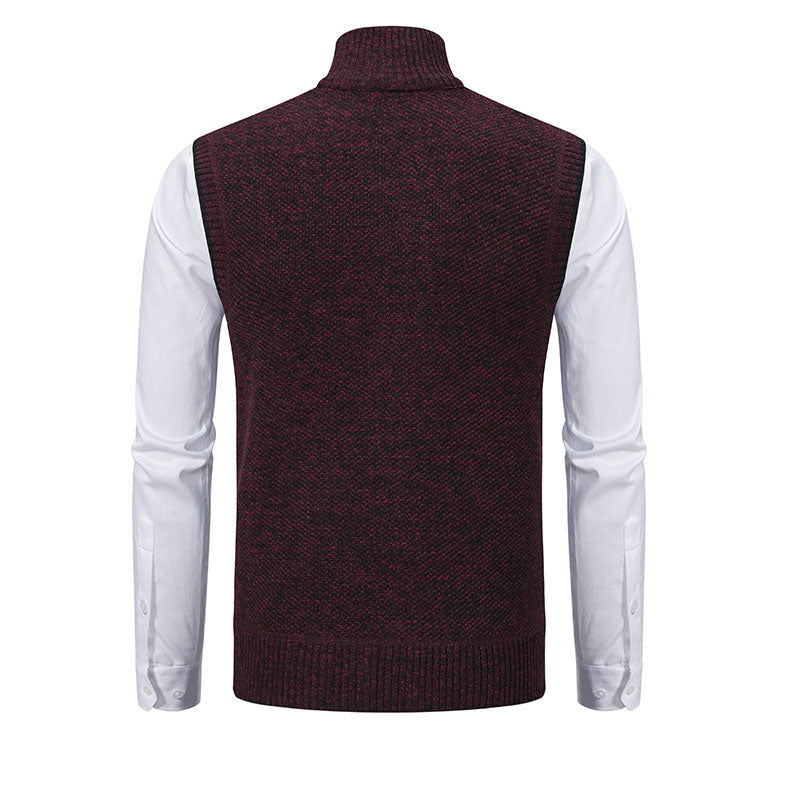 Adrián Knitted Zip Vest