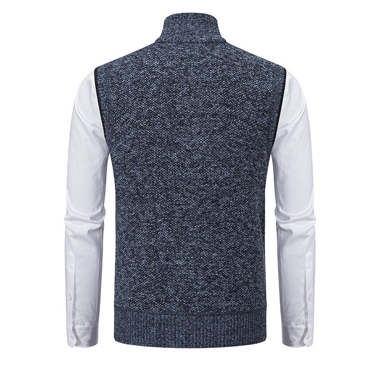 Adrián Knitted Zip Vest