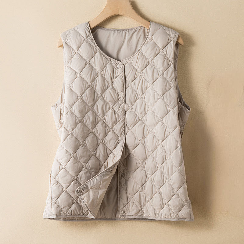 Noémie Quilted Cotton-Fill Vest