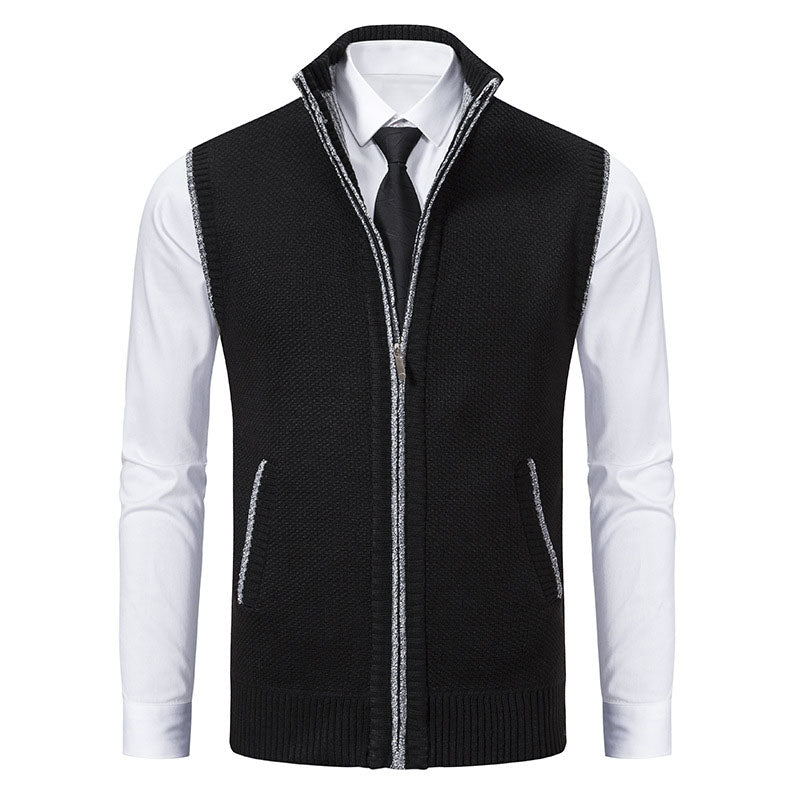 Adrián Knitted Zip Vest