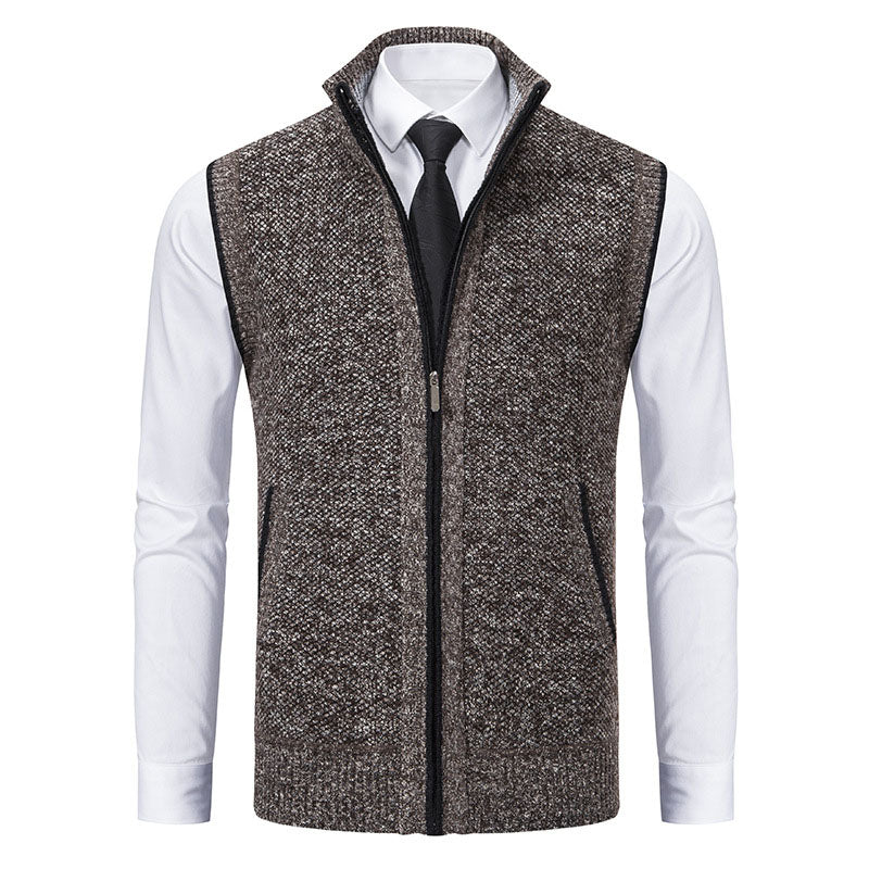 Adrián Knitted Zip Vest