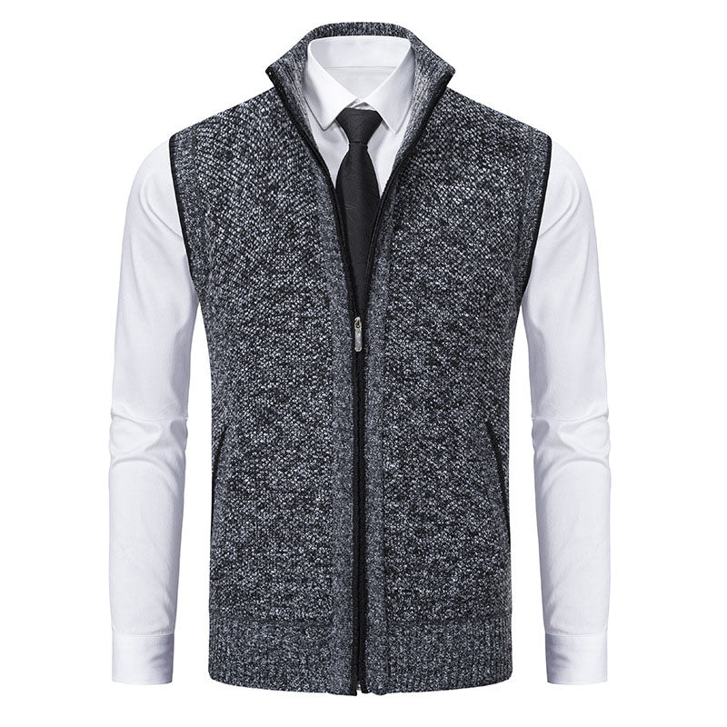 Adrián Knitted Zip Vest