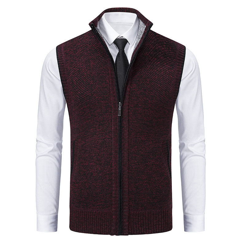 Adrián Knitted Zip Vest
