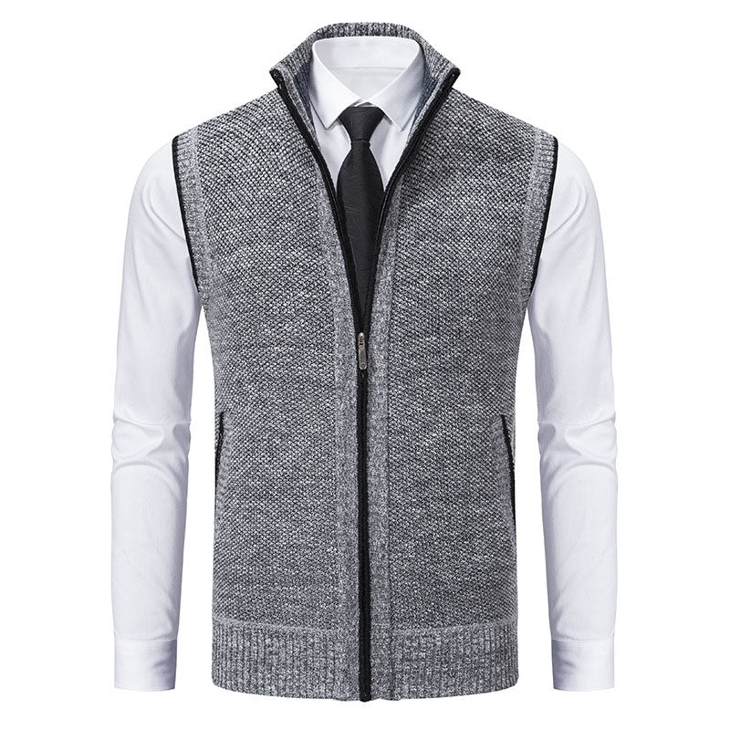 Adrián Knitted Zip Vest