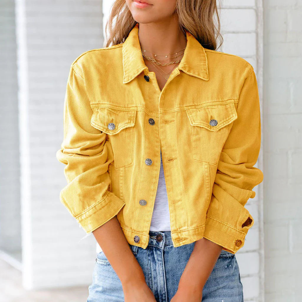 Vanessa Cropped Denim Jacket