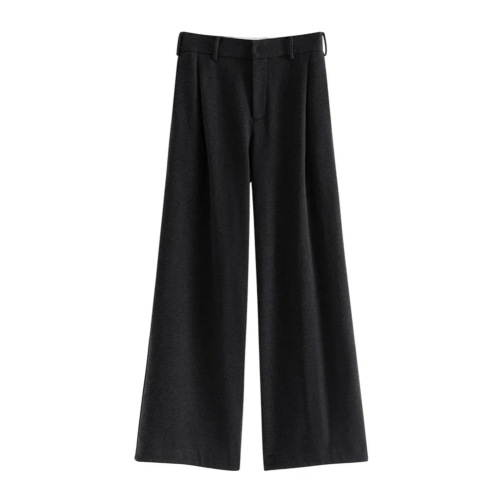 Colette High-Waist Wide-Leg Trousers