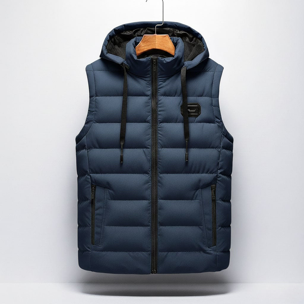 Matteo Quilted Hooded Vest